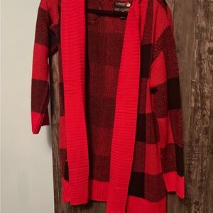 💥Buy 2 Get 1 Free💥
Canada  Weather Gear Women's Red and Black Plaid Sweater
